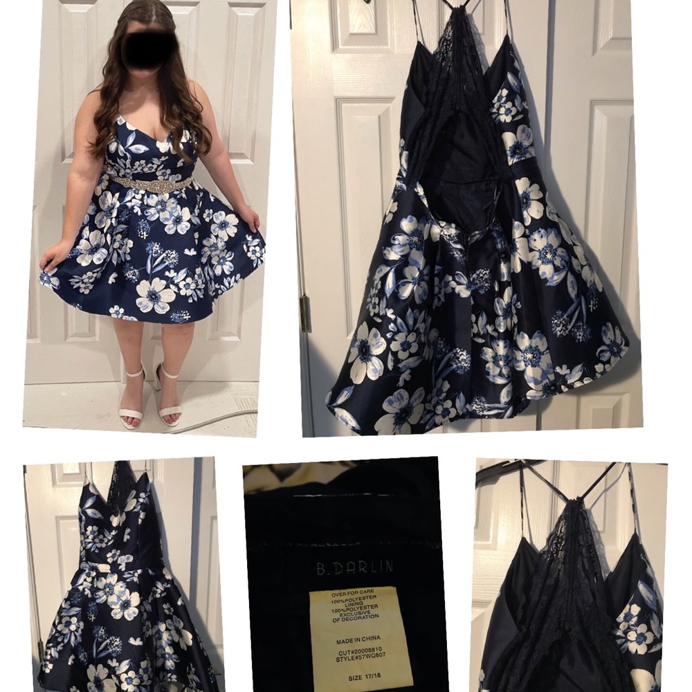 Homecoming B.Darlin dress juniors size 17/18 (rhinestone belt not included)